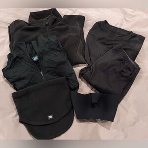 Bundle of Eastern Mountain Sports Base Layers, Fleece, Mask for Snow Sports